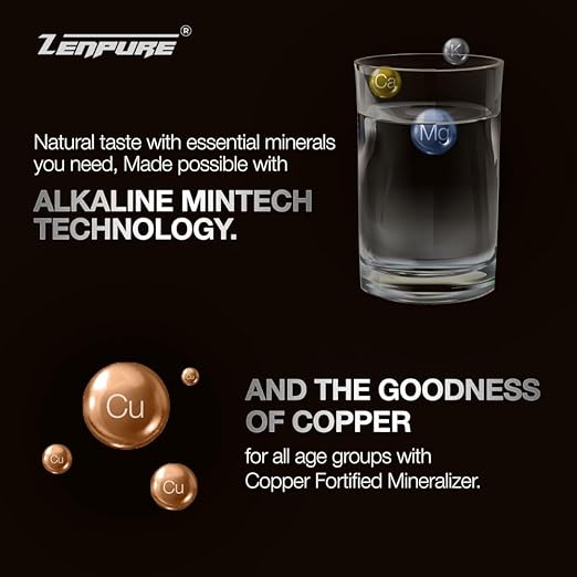 Zenpure Elite 15 Litre RO+UV+UF+Alkaline+TDS Adjuster Pure Copper Water Purifier, With Free Pre-Filter, TDS Meter